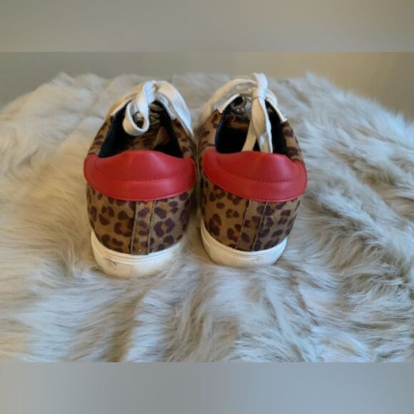 Nature Breeze Dale Leopard Print Lace Up Platform Sneaker Size 6.5 - Picture 12 of 13